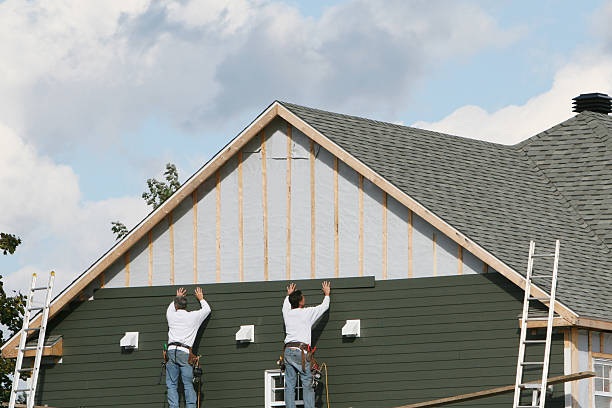Professional Siding Inspection technician working in Traphill, NC